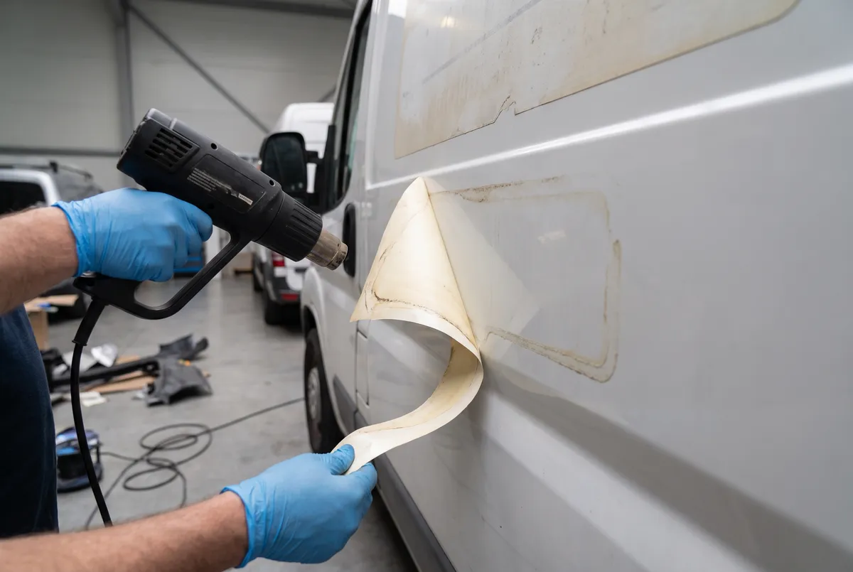 Vinyl Removal installation